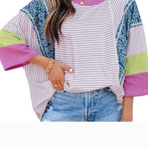 Navy Long Sleeve Tee with Soft Cotton and Relaxed Fit